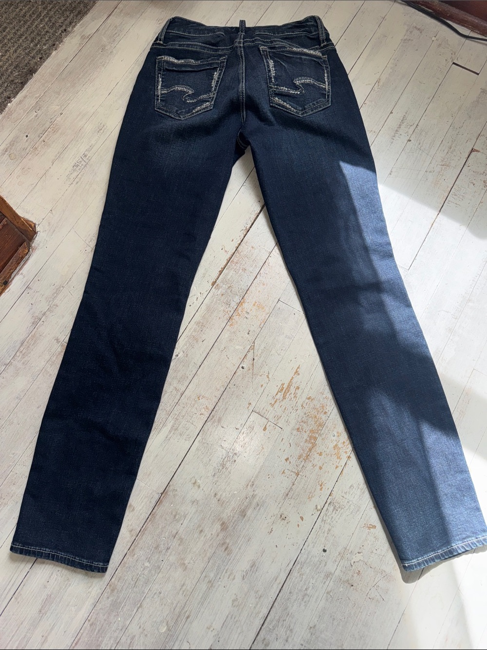 Silver Jeans Dark Indigo Skinny Jeans - Picture 7 of 7